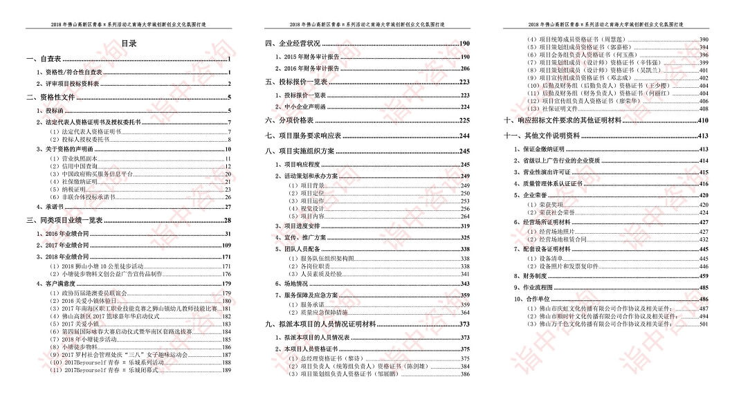 活动,展会策划类标书案例——金年会咨询（专业标书代写）